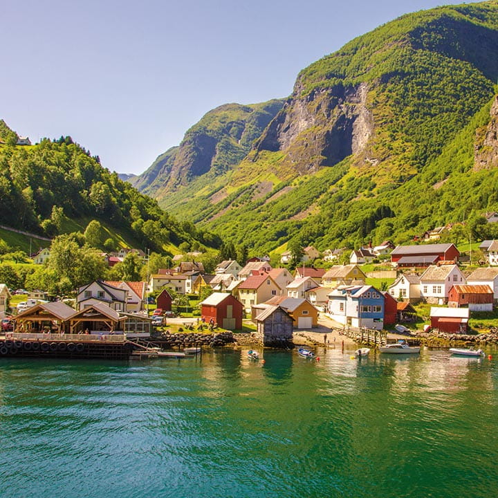 A view of Nærøyfjord, Norway